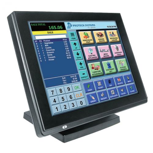 Protech pa-6225 15&#034; pos ip54 terminal all-in-one for restaurant bar 2gb ram new for sale