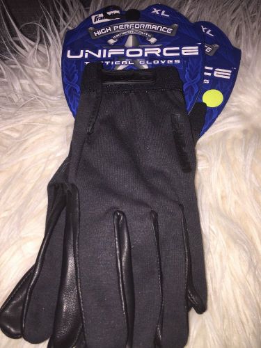 Franklin Uniforce Tactical Gloves, Black, Leather Palms - XL