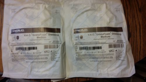 LOT of 2 V.A.C. SPIRAL Simplace GranuFoam wound vac Dressing Medium KCI