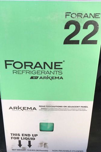 R-22 Refrigerant FULL 30 lb. Cylinder, Tank, Sealed In Box