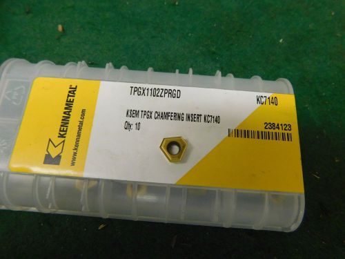 3 Kennametal KSEM TPGX 1102ZPRGD KC7140 Carbide Chamferring Inserts