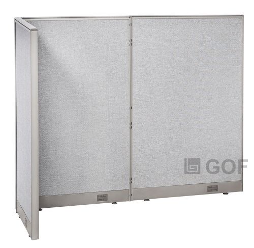 GOF L-Shaped Freestanding Partition 30D x 72W x 60H/Office,Room Divider 2.5&#039;x6&#039;