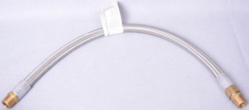 NEW NWT Flow Design Inc Fire Retardant Pyro Braided SS Hose Assembly 3/4&#034; x 26&#034;