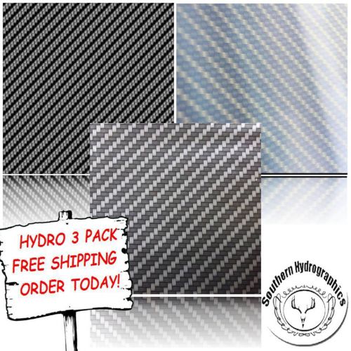 HYDROGRAPHIC FILM WATER TRANSFER PRINTING FILM HYDRO DIP CARBON HYDRO 3 PACK