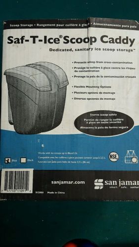 San jamar si2000 blue saf-t-ice scoop caddy nib for sale