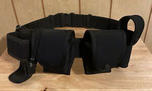 Police Security Duty Belt Tactical Belt &amp; Acc Used see picture for description