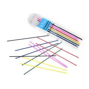 1 Box 0.7mm Colored Mechanical Pencil Refill Lead Erasable Student StationarY rD