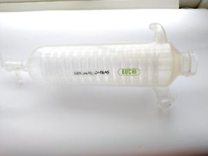 Buchi Plastic-Glas Rotary Evaporator Water Condenser Chipped Flat Joint