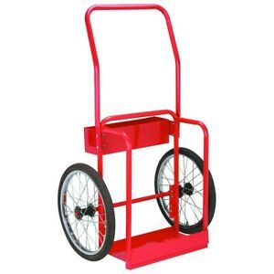 Gas Welding Cart, Tank Transport Dolly, Holds Two 9 in. Diameter Gas Cylinders