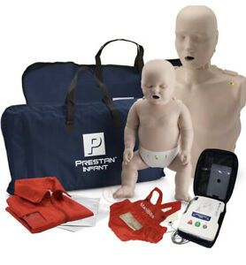 CPR Training Kit w. Adult &amp; Infant Manikin WITH Feedback &amp; AED UltraTrainer