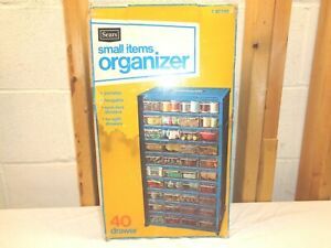 SEARS 40 Drawer Metal Small Items Organizer~Parts Bin~NOS!