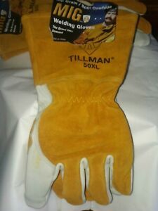 TILLMAN 50 TOP GRAIN/SPLIT COWHIDE MIG GLOVES - size 50XL