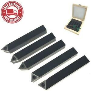 Anytime Tools 5 Piece 3/8&#034; Mini Lathe Indexable Carbide Insert Tool Bit Set