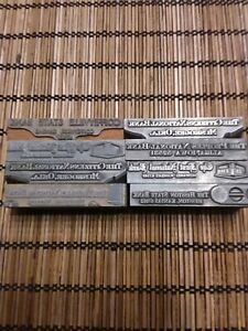 Vintage Typeset Block Lot Advertising