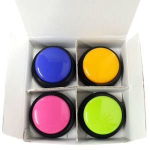 New Recordable Talking Button Child Interactive Toy Phonograph Answer Buzzel