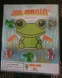 Sqwishland Zoo Mania Display Package Frog Bear Turtle Squirrel Kangaroo RARE