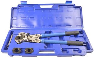 IWISS IWS-1632AF Plumbing Copper Pipe Crimper Press Tube Tools with 1/2&#034; 3/4&#034; 1
