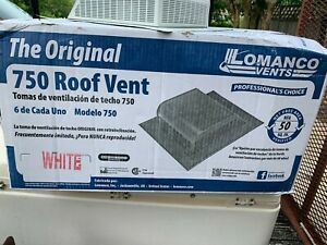 Lomanco  Roof Vent, White 750WX,  6 VENTS
