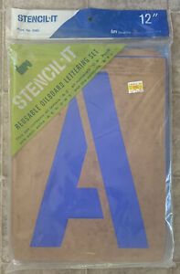 duro STENCIL-IT Reusable Lettering 12” Set Prod # 3380 *NEW