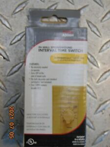 NEW TORK A506H IN-WALL SPRINGWOUND INTERVAL TIME SWITCH 0-6 HOURS IVORY
