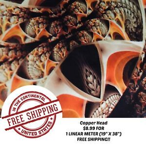 Hydrographic Film Hydro Dip 1 Linear Meter Copper Head Hydro Dipping Film