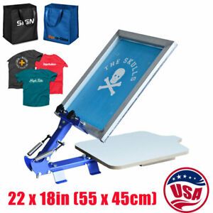 US 1 Color 1 Station T-Shirt Silk Screen Printing Machine Screen Printer
