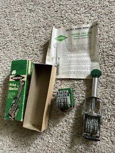 Vintage Garvey Corp. Price Marker Model S-185 King Size 5 Band With Extra Band