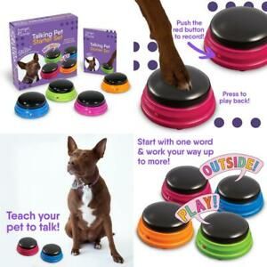 Hunger For Words Talking Pet Starter Set, Recordable Buttons For Dogs, Talking D