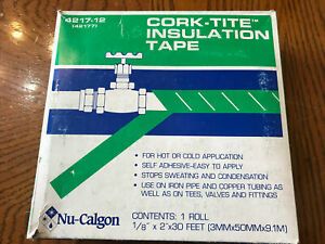 NU-CALGON Cork-tite Insulation Tape 30’ Roll 2”x 1/8”  #4217-12 - Same Day Ship