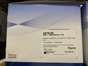 ThermoFisher ART 1000uL Barrier Pipette Tips. Racked, Sterile, 3600 tips