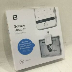 Square - Magstripe Reader with Lightning Connector - Glossy White