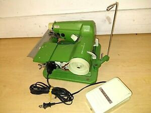 Juki Baby Blindstitch CM-606 WORKING TESTED Nice Green Heavy Duty May Need Work