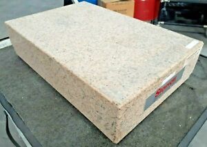 Starrett (grade A) 18&#034; x 12&#034; x 4.5&#034; Pink Granite Machinists&#039; Surface Plate