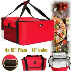 16&#034; Portable Pizza Bag Cake bag Ice/Thermal Food Storage Insulated Freshness Bag