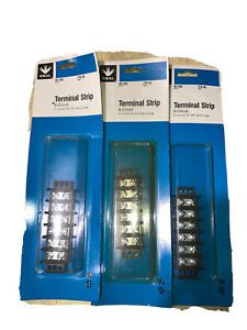 Ideal #89-206 Terminal Strip 6 Circuit 30A 600V ITB06 GREAT FOR TRAINS Pack Of3