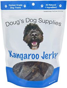Doug&#039;s Dog Supplies - Kangaroo Jerky Dog Treats - Human Grade, 1 Ingredient, 100