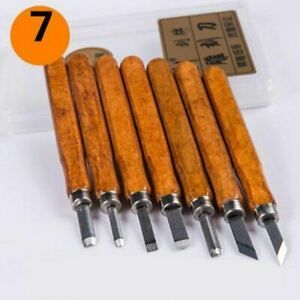 7pcs/lot Wood Carving Knife Herramientas Hobby Knife Kit Craft Sculpture Utility