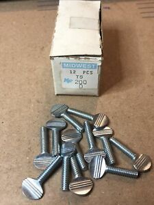 12 pcs. Midwest Fastener Corp. Thumb Screws  10/24 X 3/4 ! NOS !