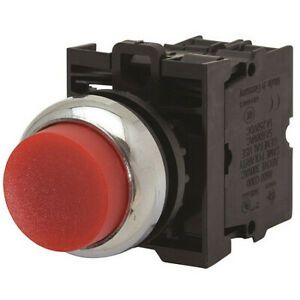 EATON M22-DLH-R-K11-R Push Button, 22.5 mm, 1NO/1NC, Red