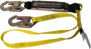 Guardian Fall Protection 01220 6-Foot Single Leg Shock Absorbing Lanyard
