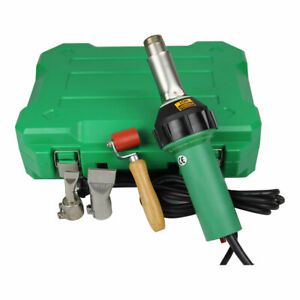 1600W 110V Affordable Easy Grip Hand Held Plastic Hot Air Welding Gun +2 Nozzles