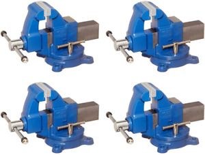 Yost Vises 203.5 3.5&#034; Machinist Vise With 360-Degree Swivel Base (Four Pack)