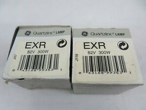 2 PACK GE Projector Lamp Bulbs EXR 82v 300W NOS