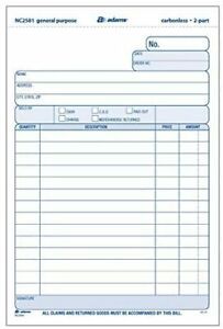 Adams General Purpose Unit Sets 567 x 85 Inches 2-Part Carbonless WhiteCanary 10