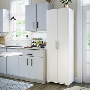System Build Camberly 24&#034; Utility Storage Cabinet, Ivory Oak