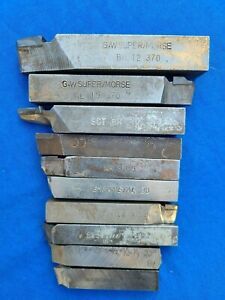 Lot of 10ea. Various Lathe Tool Bits - used
