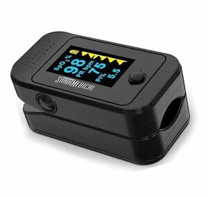 Santamedical Dual Color OLED Pulse Oximeter Fingertip, Blood Oxygen Saturatio...