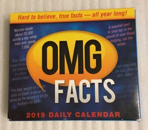 2019 OMG Facts Boxed Daily Calendar By Sellers Publishing