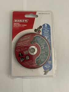 Diablo 5pack Metal Cut Off Disk For Metal 3in Diameter 3/8 Arbor