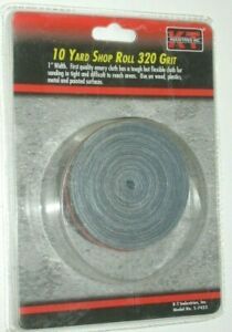 KT Industries 5-7423 Emory Cloth Shop Roll 1&#034; Wide x 10 Yards Long 320 Grit